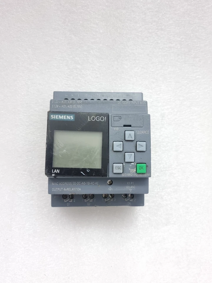 Siemens Logo BM 12/24RCE 6ED1052-1MD00-0BA8 12/24Vdc 6ED10521MD000BA8 Tested Ok